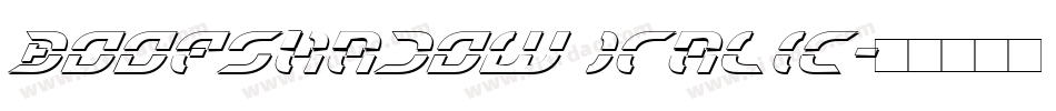 BoopShadow Italic字体转换